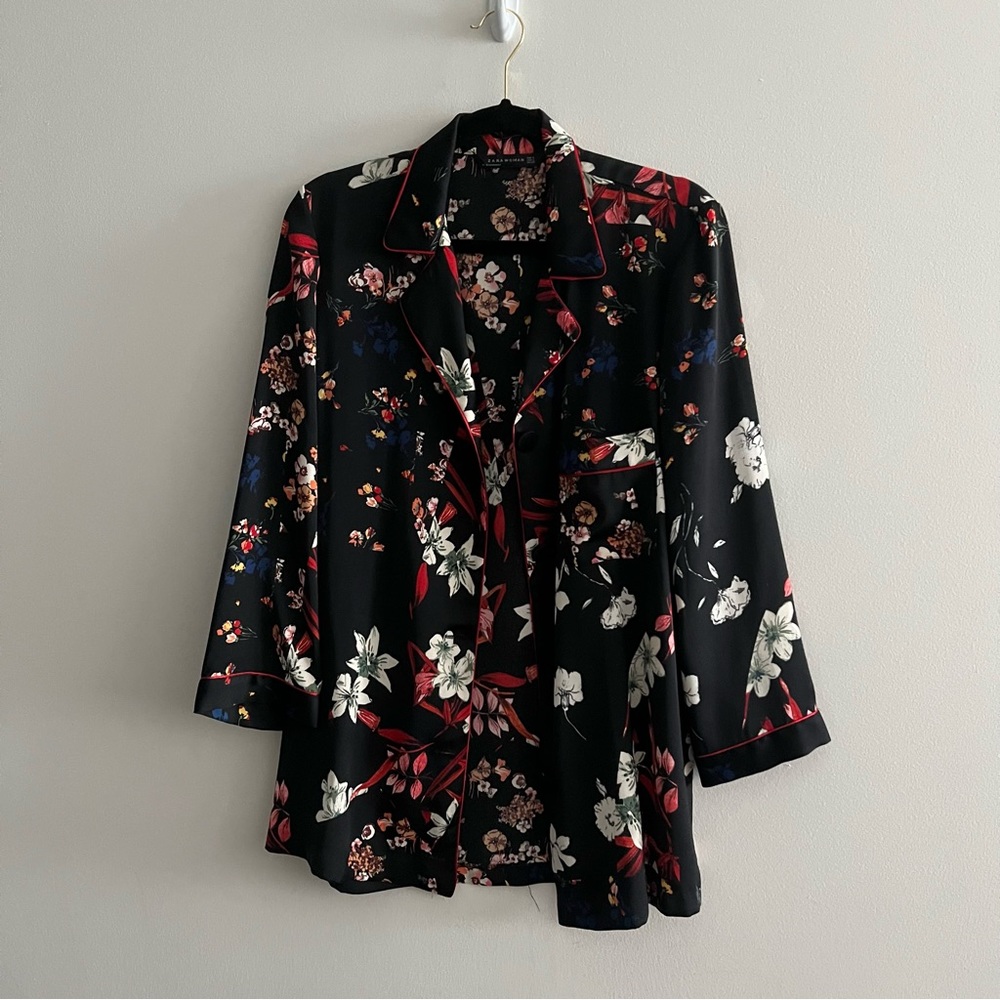 Zara satin shirt / tunic